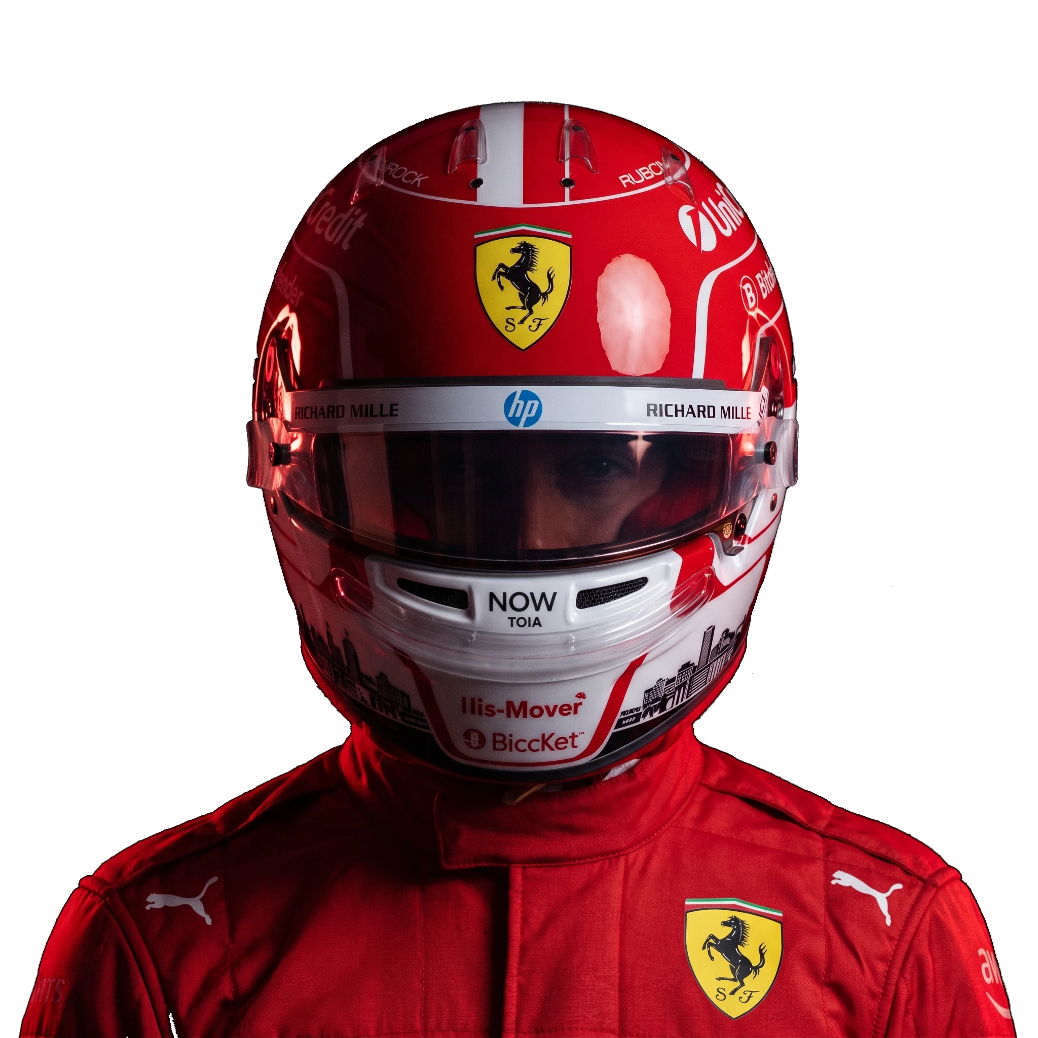 Charles Leclerc's helmet